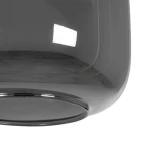 GLOBOSTAR® PIAGE 206-0036 Μοντέρνο Κρεμαστό Φωτιστικό Οροφής με Ντουί 1 x E27 AC 220-240V IP20 - Μαύρο Φιμέ - Μ18 x Π18 x Υ31cm