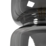 GLOBOSTAR® PIAGE 206-0036 Μοντέρνο Κρεμαστό Φωτιστικό Οροφής με Ντουί 1 x E27 AC 220-240V IP20 - Μαύρο Φιμέ - Μ18 x Π18 x Υ31cm