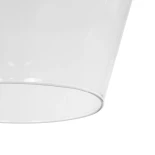 GLOBOSTAR® BOHEMIA 206-0040 Μοντέρνο Κρεμαστό Φωτιστικό Οροφής με Ντουί 1 x E27 AC 220-240V IP20 - Διάφανο - Μ20 x Π20 x Υ32cm