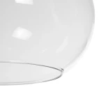 GLOBOSTAR® BALU 206-0043 Μοντέρνο Κρεμαστό Φωτιστικό Οροφής με Ντουί 1 x E27 AC 220-240V IP20 - Διάφανο - Μ20 x Π20 x Υ42cm