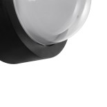 kelvo® NEXA KLV-101-0247 Φωτιστικό Τοίχου / Απλίκα LED 6W 480lm 180° AC 220-240V Αδιάβροχο IP65 Ultra Θερμό Λευκό 1800K - Sanan SMD Chip & TÜV SÜD Driver - Μαύρο Ματ - Μ11 x Π8.5 x Υ11cm - 5 Χρόνια Εγγύηση