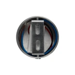 GLOBOSTAR® STAINS 60596 Μοντέρνο Φωτιστικό Τοίχου - Απλίκα LED 5W 300lm 180° AC 220-240V Αδιάβροχο IP44 Μπλε - Bridgelux SMD Chip & TÜV SÜD Driver - Νίκελ Βούρτσας - Μ5.5 x Π5.5 x Υ7cm - 5 Χρόνια Εγγύηση
