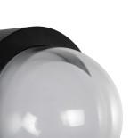 kelvo® NEXA KLV-101-0247 Φωτιστικό Τοίχου / Απλίκα LED 6W 480lm 180° AC 220-240V Αδιάβροχο IP65 Ultra Θερμό Λευκό 1800K - Sanan SMD Chip & TÜV SÜD Driver - Μαύρο Ματ - Μ11 x Π8.5 x Υ11cm - 5 Χρόνια Εγγύηση