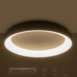 GLOBOSTAR® SALEM 61238 Μοντέρνο Φωτιστικό Οροφής LED 105W 12075lm 120° AC 220-240V IP20 Ρυθμιζόμενο Λευκό CCT με Χειριστήριο από 2700K έως 6000K Dimmable - Lumileds SMD Chip - Γκρι - Μ60 x Π60 x Υ8.5cm - 3 Χρόνια Εγγύηση