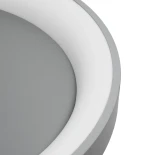 GLOBOSTAR® SALEM 61238 Μοντέρνο Φωτιστικό Οροφής LED 105W 12075lm 120° AC 220-240V IP20 Ρυθμιζόμενο Λευκό CCT με Χειριστήριο από 2700K έως 6000K Dimmable - Lumileds SMD Chip - Γκρι - Μ60 x Π60 x Υ8.5cm - 3 Χρόνια Εγγύηση