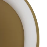 GLOBOSTAR® SALEM 61239 Μοντέρνο Φωτιστικό Οροφής LED 105W 12075lm 120° AC 220-240V IP20 Ρυθμιζόμενο Λευκό CCT με Χειριστήριο από 2700K έως 6000K Dimmable - Lumileds SMD Chip - Χρυσό - Μ60 x Π60 x Υ8.5cm - 3 Χρόνια Εγγύηση