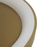 GLOBOSTAR® SALEM 61239 Μοντέρνο Φωτιστικό Οροφής LED 105W 12075lm 120° AC 220-240V IP20 Ρυθμιζόμενο Λευκό CCT με Χειριστήριο από 2700K έως 6000K Dimmable - Lumileds SMD Chip - Χρυσό - Μ60 x Π60 x Υ8.5cm - 3 Χρόνια Εγγύηση