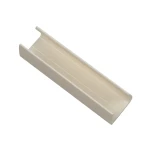 GloboStar® 70629 Πλαστική Βάση Στήριξης για Neon Flex 120° - Μπεζ -Μ4.8 x Π1.4 x Υ1.3cm