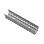 GloboStar® 70649 Αλουμίνια Βάση Στήριξης για Neon Flex 120° - Ασημί -Μ4.8 x Π1.4 x Υ1.3cm