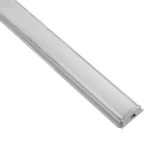 GLOBOSTAR® ALP-LINEAR CURBARIO 70802-1M Επιφανειακό Εύκαμπτο Προφίλ Αλουμινίου με Λευκό Γαλακτερό Πατητό Κάλυμμα για Ταινίες LED IP20 - Ασημί & Λευκό - Μ100 x Π1.8 x Υ0.5cm