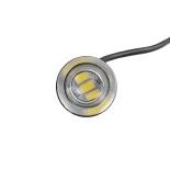 GLOBOSTAR® PLATELIGHT 81632 Φως Πινακίδας & DRL LED 3W/6W 270lm/540lm 120° DC 12V Αδιάβροχο IP65 Ψυχρό Λευκό 6000K - Μαύρο - Μ1.8 x Π3.8 x Υ1.8cm / Q0.5cm - Πακέτο 2 Τεμαχίων - 1 Χρόνο Εγγύηση