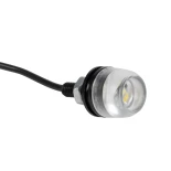 GLOBOSTAR® PLATELIGHT 81632 Φως Πινακίδας & DRL LED 3W/6W 270lm/540lm 120° DC 12V Αδιάβροχο IP65 Ψυχρό Λευκό 6000K - Μαύρο - Μ1.8 x Π3.8 x Υ1.8cm / Q0.5cm - Πακέτο 2 Τεμαχίων - 1 Χρόνο Εγγύηση