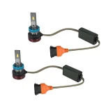 GloboStar® 82087 H11 HL Line KIT Βασικού Φωτισμού Αυτοκινήτου & Φορτηγού 3rd Generation Can-Bus Extreme Series LED CREE CXB COB 60W/120W 10000lm/20000lm DC 12V Αδιάβροχο IP68 Ψυχρό Λευκό 6000K