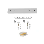 GLOBOSTAR® WALLBASE 77520 Γραμμική Μεταλλική Ροζέτα για Κρέμαση 2 Φωτιστικών - Λευκό - Μ30 x Π5 x Υ4cm