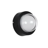 kelvo® NEXA KLV-101-0247 Φωτιστικό Τοίχου / Απλίκα LED 6W 480lm 180° AC 220-240V Αδιάβροχο IP65 Ultra Θερμό Λευκό 1800K - Sanan SMD Chip & TÜV SÜD Driver - Μαύρο Ματ - Μ11 x Π8.5 x Υ11cm - 5 Χρόνια Εγγύηση