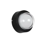 kelvo® NEXA KLV-101-0249 Φωτιστικό Τοίχου / Απλίκα LED 6W 360lm 180° AC 220-240V Αδιάβροχο IP65 Μπλε - Sanan SMD Chip & TÜV SÜD Driver - Μαύρο Ματ - Μ11 x Π8.5 x Υ11cm - 5 Χρόνια Εγγύηση