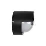 kelvo® NEXA KLV-101-0251 Φωτιστικό Τοίχου / Απλίκα LED 6W 480lm 180° AC 220-240V Αδιάβροχο IP65 Ultra Θερμό Λευκό 1800K - Sanan SMD Chip & TÜV SÜD Driver - Μαύρο Ματ - Μ11 x Π9 x Υ11cm - 5 Χρόνια Εγγύηση