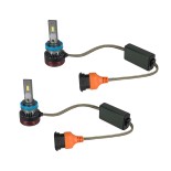 GloboStar® 82084 H8 HL Line KIT Βασικού Φωτισμού Αυτοκινήτου & Φορτηγού 3rd Generation Can-Bus Extreme Series LED CREE CXB COB 60W/120W 10000lm/20000lm DC 12V Αδιάβροχο IP67 Ψυχρό Λευκό 6000K