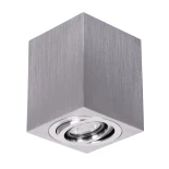 kelvo® AKIRA KLV-101-0030 Κινούμενο Φωτιστικό Downlight Σποτ για Λάμπα MR16 με Ντουί GU10 AC 220-240V IP20 - Νίκελ Βούρτσας - Μ8 x Π8 x Υ10cm