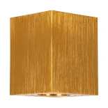 kelvo® AKIRA KLV-101-0031 Κινούμενο Φωτιστικό Downlight Σποτ για Λάμπα MR16 με Ντουί GU10 AC 220-240V IP20 - Χρυσό Βούρτσας - Μ8 x Π8 x Υ10cm