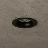 kelvo® OMICRON KLV-101-0034 Χωνευτό Φωτιστικό Downlight Σποτ για Λάμπα MR16 με Ντουί 1 x GU10 AC 220-240V IP20 - Μαύρο Ματ - Μ8.5 x Π8.5 x Υ3cm / Q7.5cm