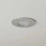 kelvo® KAPA KLV-101-0040 Χωνευτό Φωτιστικό Downlight Σποτ Μπάνιου για Λάμπα MR16 με Ντουί GU10 AC 220-240V Αδιάβροχο IP65 - Νίκελ Χρώμιο - Μ8.5 x Π8.5 x Υ4.2cm / Q7.5cm