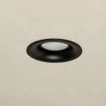 kelvo® LAMDA KLV-101-0044 Χωνευτό Φωτιστικό Downlight Σποτ Μπάνιου για Λάμπα MR16 με Ντουί GU10 AC 220-240V Αδιάβροχο IP65 - Μαύρο Ματ - Μ8.5 x Π8.5 x Υ3.5cm / Q7.5cm