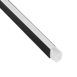 kelvo® NEONPRO KLV-101-0066 Βάση Στήριξης για Neon Flex - Μαύρο Ματ - Μ300 x Π0.8 x Υ1.3cm - Πακέτο 5 Τεμαχίων