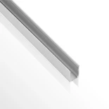 kelvo® NEONPRO KLV-101-0068 Βάση Στήριξης για Neon Flex - Ασημί Ματ - Μ300 x Π0.8 x Υ1.3cm - Πακέτο 5 Τεμαχίων