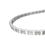 kelvo® NEONPRO KLV-101-0069 Εύκαμπτη Βάση Στήριξης για Neon Flex - Νίκελ Χρώμιο - Μ1000 x Π0.7 x Υ1.2cm - Ρολό 10 Μέτρων