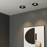 kelvo® ASYMMETRICAL KLV-101-0130 Χωνευτό Φωτιστικό Downlight Σποτ LED 7W 840lm 15°x30° AC 220-240V IP20 Θερμό Λευκό 2700K - Bridgelux COB Chip & TÜV SÜD Driver - Μαύρο Ματ - Μ8.3 x Π8.3 x Υ8.2cm / Q7.3cm - 5 Χρόνια Εγγύηση