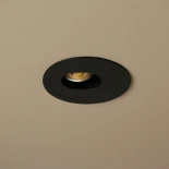 kelvo® ASYMMETRICAL KLV-101-0130 Χωνευτό Φωτιστικό Downlight Σποτ LED 7W 840lm 15°x30° AC 220-240V IP20 Θερμό Λευκό 2700K - Bridgelux COB Chip & TÜV SÜD Driver - Μαύρο Ματ - Μ8.3 x Π8.3 x Υ8.2cm / Q7.3cm - 5 Χρόνια Εγγύηση