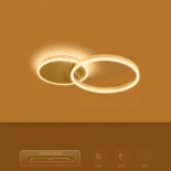 kelvo® VENOM KLV-101-0182 Φωτιστικό Οροφής LED 45W 4500lm 360° AC 220-240V IP20 Ρυθμιζόμενο Λευκό CCT με Χειριστήριο από 2700K έως 6000K Dimmable - Lumileds SMD Chip - Λευκό Ματ - Μ60 x Π40 x Υ7.5cm - 3 Χρόνια Εγγύηση