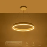 kelvo® VENOM KLV-101-0188 Κρεμαστό Φωτιστικό Οροφής LED 45W 4500lm 120° AC 220-240V IP20 Ρυθμιζόμενο Λευκό CCT με Χειριστήριο από 2700K έως 6000K Dimmable - Lumileds SMD Chip - Λευκό Ματ - Μ60 x Π60 x Υ6.5cm - 3 Χρόνια Εγγύηση