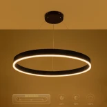 kelvo® VENOM KLV-101-0190 Κρεμαστό Φωτιστικό Οροφής LED 67W 6700lm 120° AC 220-240V IP20 Ρυθμιζόμενο Λευκό CCT με Χειριστήριο από 2700K έως 6000K Dimmable - Lumileds SMD Chip - Μαύρο Ματ - Μ80 x Π80 x Υ6.5cm - 3 Χρόνια Εγγύηση