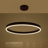 kelvo® VENOM KLV-101-0190 Κρεμαστό Φωτιστικό Οροφής LED 67W 6700lm 120° AC 220-240V IP20 Ρυθμιζόμενο Λευκό CCT με Χειριστήριο από 2700K έως 6000K Dimmable - Lumileds SMD Chip - Μαύρο Ματ - Μ80 x Π80 x Υ6.5cm - 3 Χρόνια Εγγύηση