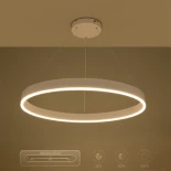 kelvo® VENOM KLV-101-0191 Κρεμαστό Φωτιστικό Οροφής LED 67W 6700lm 120° AC 220-240V IP20 Ρυθμιζόμενο Λευκό CCT με Χειριστήριο από 2700K έως 6000K Dimmable - Lumileds SMD Chip - Λευκό Ματ - Μ80 x Π80 x Υ6.5cm - 3 Χρόνια Εγγύηση