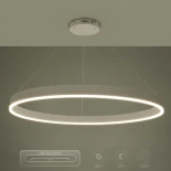 kelvo® VENOM KLV-101-0194 Κρεμαστό Φωτιστικό Οροφής LED 75W 7500lm 120° AC 220-240V IP20 Ρυθμιζόμενο Λευκό CCT με Χειριστήριο από 2700K έως 6000K Dimmable - Lumileds SMD Chip - Λευκό Ματ - Μ100 x Π100 x Υ6.5cm - 3 Χρόνια Εγγύηση