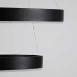 kelvo® VENOM KLV-101-0196 Κρεμαστό Φωτιστικό Οροφής LED 75W 7500lm 120° AC 220-240V IP20 Ρυθμιζόμενο Λευκό CCT με Χειριστήριο από 2700K έως 6000K Dimmable - Lumileds SMD Chip - Μαύρο Ματ - Μ60 x Π60 x Υ40cm - 3 Χρόνια Εγγύηση