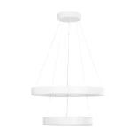 kelvo® VENOM KLV-101-0197 Κρεμαστό Φωτιστικό Οροφής LED 75W 7500lm 120° AC 220-240V IP20 Ρυθμιζόμενο Λευκό CCT με Χειριστήριο από 2700K έως 6000K Dimmable - Lumileds SMD Chip - Λευκό Ματ - Μ60 x Π60 x Υ40cm - 3 Χρόνια Εγγύηση