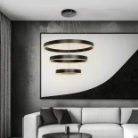 kelvo® VENOM KLV-101-0199 Κρεμαστό Φωτιστικό Οροφής LED 120W 12000lm 120° AC 220-240V IP20 Ρυθμιζόμενο Λευκό CCT με Χειριστήριο από 2700K έως 6000K Dimmable - Lumileds SMD Chip - Μαύρο Ματ - Μ80 x Π80 x Υ80cm - 3 Χρόνια Εγγύηση