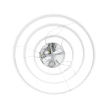 kelvo® VENOM KLV-101-0200 Κρεμαστό Φωτιστικό Οροφής LED 120W 12000lm 120° AC 220-240V IP20 Ρυθμιζόμενο Λευκό CCT με Χειριστήριο από 2700K έως 6000K Dimmable - Lumileds SMD Chip - Λευκό Ματ - Μ80 x Π80 x Υ80cm - 3 Χρόνια Εγγύηση