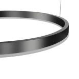 kelvo® VENOM KLV-101-0202 Κρεμαστό Φωτιστικό Οροφής LED 150W 15000lm 120° AC 220-240V IP20 Ρυθμιζόμενο Λευκό CCT με Χειριστήριο από 2700K έως 6000K Dimmable - Lumileds SMD Chip - Μαύρο Ματ - Μ150 x Π90 x Υ60cm - 3 Χρόνια Εγγύηση