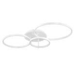 kelvo® NEMESIS KLV-101-0206 Φωτιστικό Οροφής LED 98W 9800lm 360° AC 220-240V IP20 Ρυθμιζόμενο Λευκό CCT με Χειριστήριο από 2700K έως 6000K Dimmable - Lumileds SMD Chip - Λευκό Ματ - Μ89 x Π60 x Υ19cm - 3 Χρόνια Εγγύηση