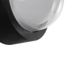 kelvo® NEXA KLV-101-0249 Φωτιστικό Τοίχου / Απλίκα LED 6W 360lm 180° AC 220-240V Αδιάβροχο IP65 Μπλε - Sanan SMD Chip & TÜV SÜD Driver - Μαύρο Ματ - Μ11 x Π8.5 x Υ11cm - 5 Χρόνια Εγγύηση