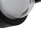 kelvo® NEXA KLV-101-0254 Φωτιστικό Τοίχου / Απλίκα LED 6W 360lm 180° AC 220-240V Αδιάβροχο IP65 Πολύχρωμο RGB+WW Dimmable SPI/TTL Protocol IC UCS512 - Sanan SMD Chip & TÜV SÜD Driver - Μαύρο Ματ - Μ11 x Π9 x Υ11cm - 5 Χρόνια Εγγύηση