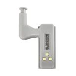 GloboStar® CLOSET 79640 Φωτιστικό Ντουλάπας LED για Μεντεσέ με Διακόπτη On/Off Κουμπωτό με Μπαταρία(Δεν συμπεριλαμβάνεται) - Ψυχρό Λευκό 6000K - Μ7 x Π4 x Υ2.5cm