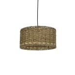 GLOBOSTAR® POMEGRANDE 204-0157 Boho Κρεμαστό Φωτιστικό Οροφής με Ντουί 1 x E27 AC 220-240V IP20 - Μπεζ - Μ30 x Π30 x Υ16cm