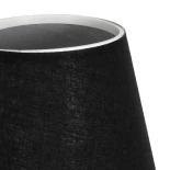 GLOBOSTAR® GLOSSY 204-0056 Μοντέρνο Επιτραπέζιο Φωτιστικό Πορτατίφ με Ντουί 1 x E14 AC 220-240V IP20 - Χρυσό & Μαύρο - Μ14 x Π14 x Υ36cm