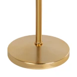 GLOBOSTAR® GLOSSY 204-0056 Μοντέρνο Επιτραπέζιο Φωτιστικό Πορτατίφ με Ντουί 1 x E14 AC 220-240V IP20 - Χρυσό & Μαύρο - Μ14 x Π14 x Υ36cm